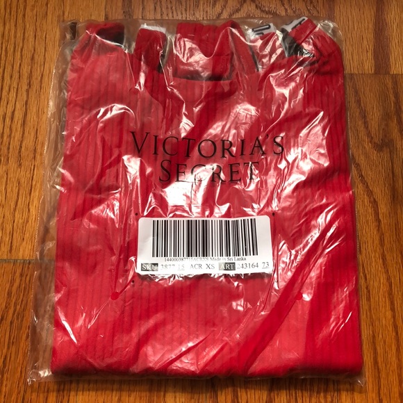 Victoria's Secret Logo Ribbed Body Suit Size XS - Picture 4 of 9